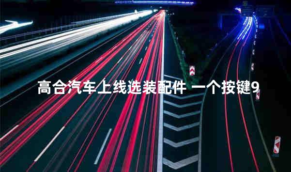 高合汽车上线选装配件 一个按键9888元